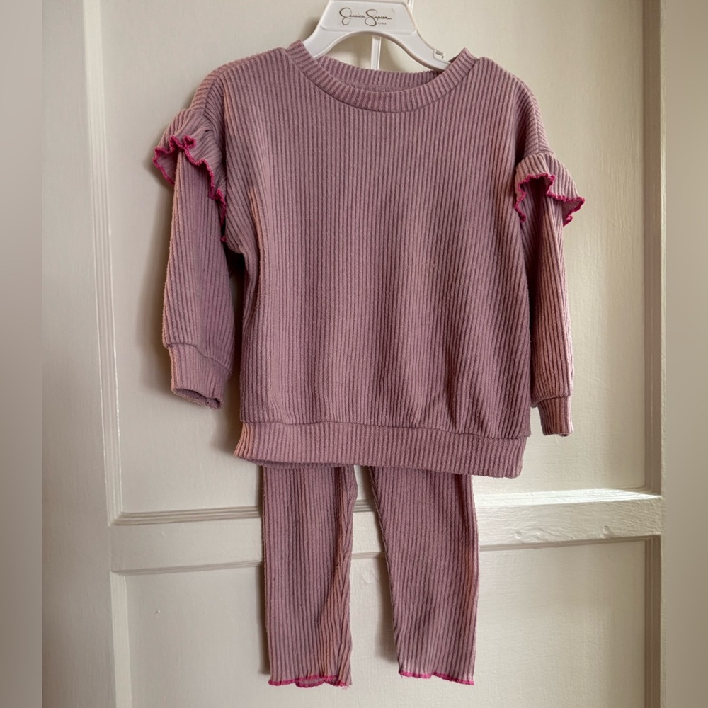Jessica Simpson Girls Pink Fancy Jumpsuit